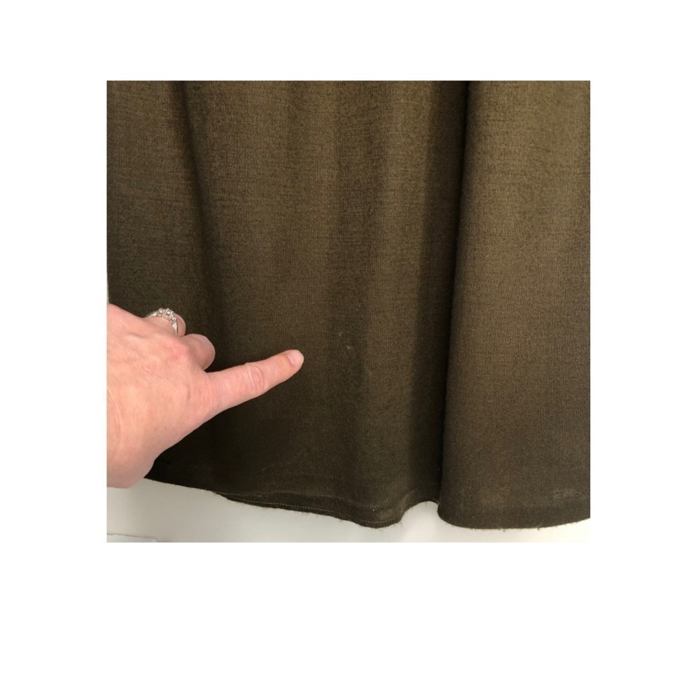 Mary McFadden 70s Sweater Dress/Mock Turtleneck/Vintage Long Dress Brown Sz M - Picture 8 of 11